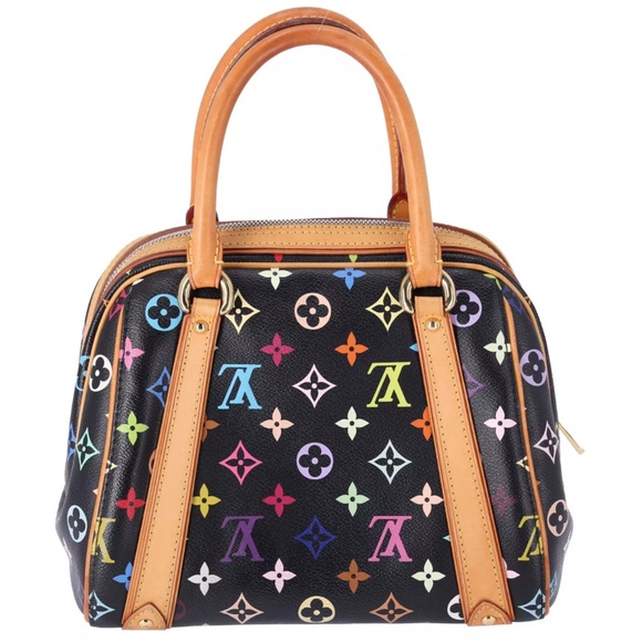 Louis Vuitton Multicolor Priscilla Satchel M40097 Black Noir - Picture 5 of 9